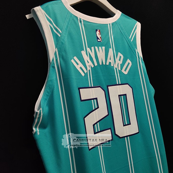 Camiseta Charlotte Hornets Gordon Hayward NO 20 Icon Autentico 2020-21 Verde